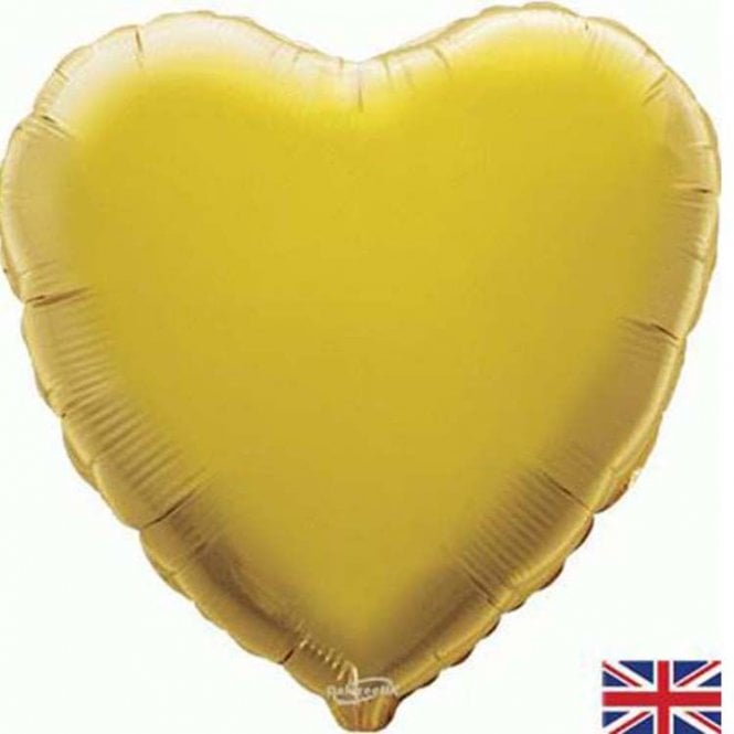 Heart Balloon Gold